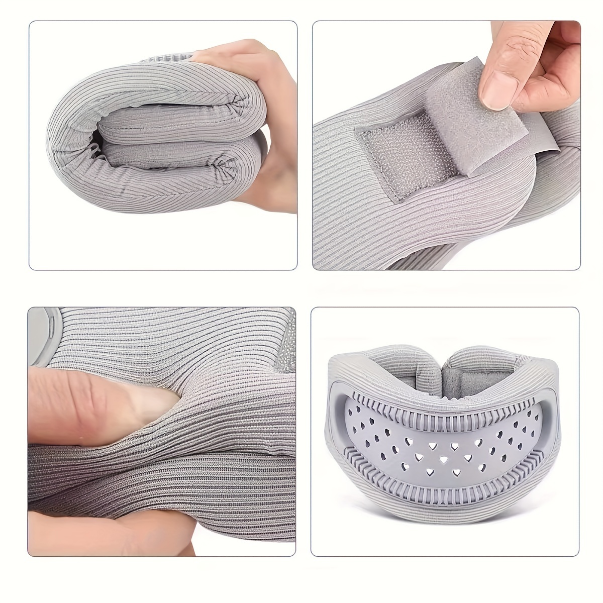 Breathable Neck Support Brace - Anti-Slouch Travel & Office Neck Collar for Men & Women,Elderly