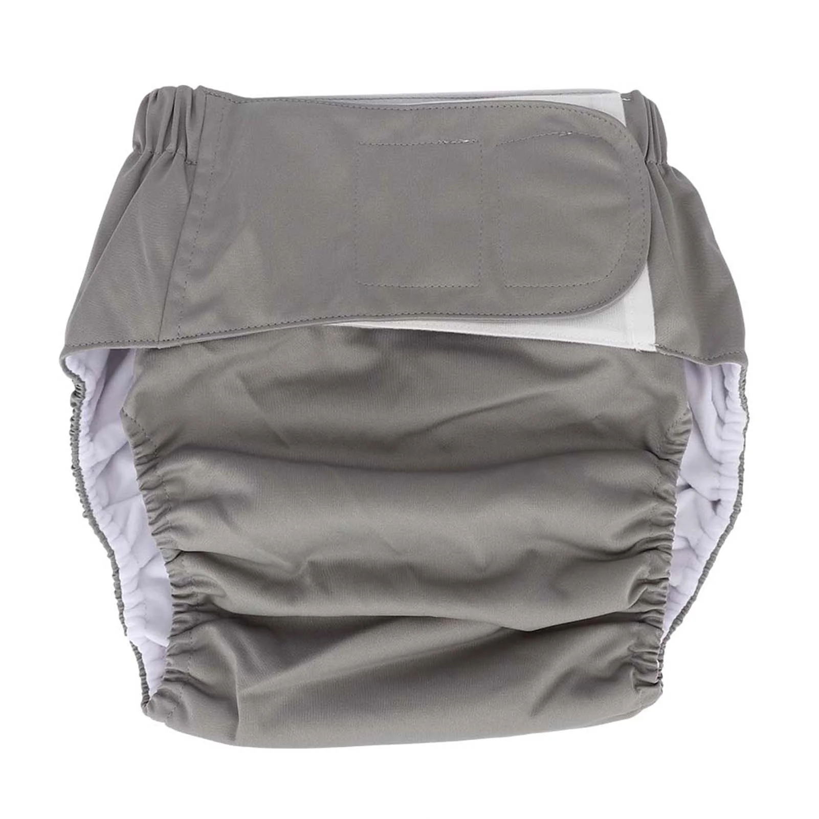 Elderly Diapers, Soft Breathable Diapers, Waterproof Reusable For Elderly Adult Gray Size Suitable Waist: 19.7-49.9inch