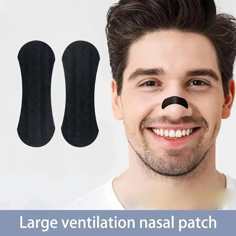 50pcs Snore Prevention Nasal Strips - Hypoallergenic Breathable -Snoring Strips Suitable for Sleep & for Snoring, Wide-Style Adhesive, Discreet Nose Strips for Nighttime Use