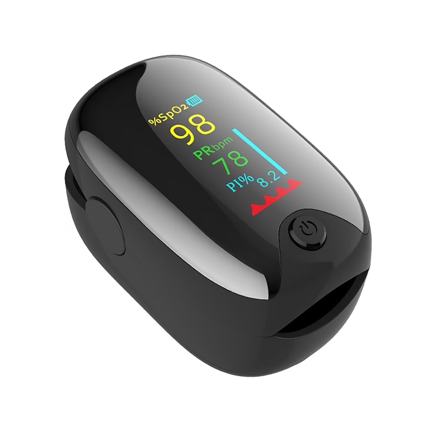 Pulse Oximeter Fingertip Digital Blood Oxygen Saturation Monitor for Fast Spo2 Level Reading Heart Rate and Perfusion Index with LED Display Pulse Oximeter
