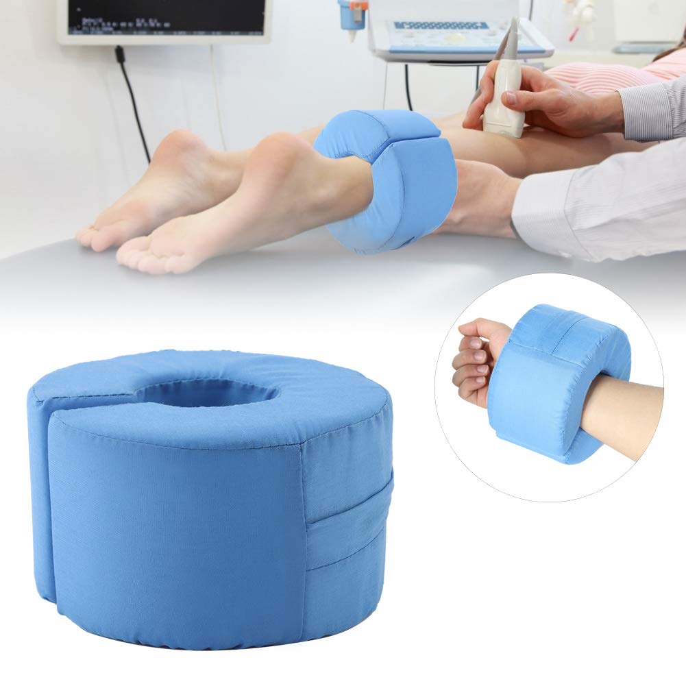 Set of 2 Lifting Support Pillows for Ankles And Wrists, Designed to Prevent Pressure Sores, Featuring a Durable And Health-Promoting Blue And White Design