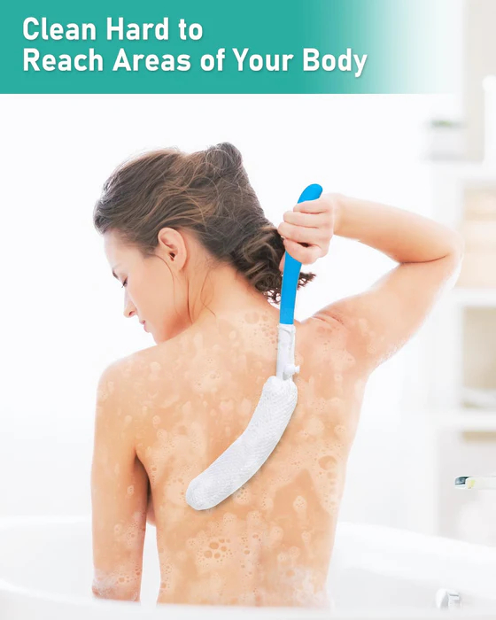 Extended Reach Butt Wiper Set - includes 2 Toilet Aids for Wiping Tool and Butt Cleaner Bath Brush Long Handle - Bottom Buddy Wiping Aid for Disabled,Elderly,Pregnant