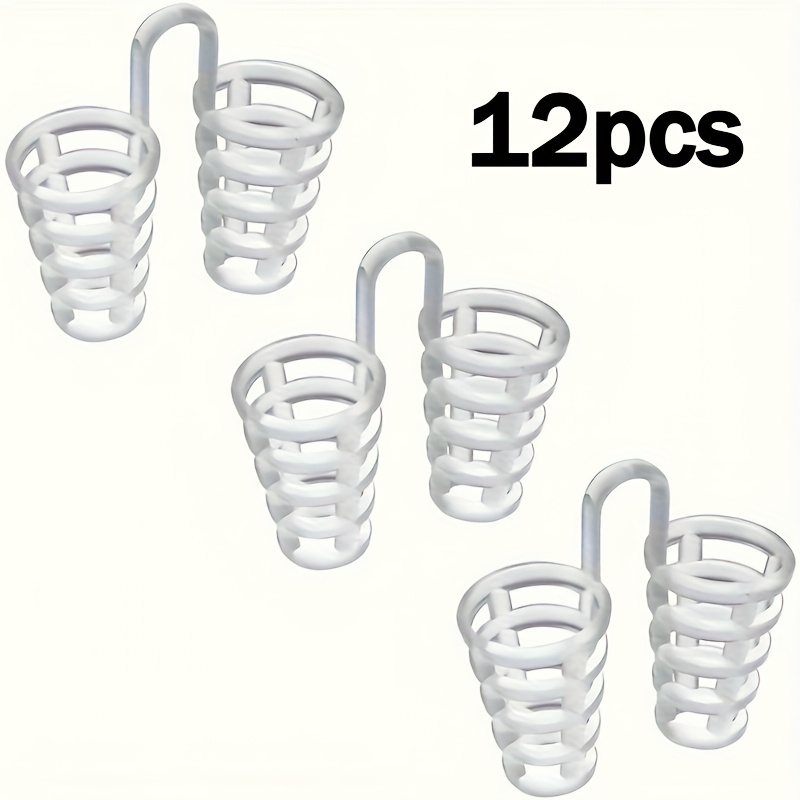 12 PCS Battery-Free Anti-Snore Nose Clip - Sleep Apnea & Snoring Aid, Nasal Dilator for Home Use, No Power Needed, Easy to Use, No Battery Included, Sleep Apnea Device, Snoring Device, Snoring Aid