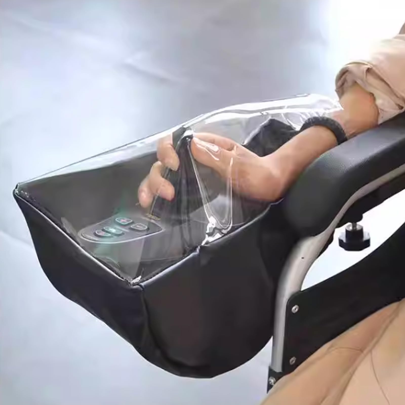 Electric Wheelchair Joystick Cover for Elderly Disabled - Powerchair Arm Control Panel PVC Protector, Waterproof Prevent Rain Snow