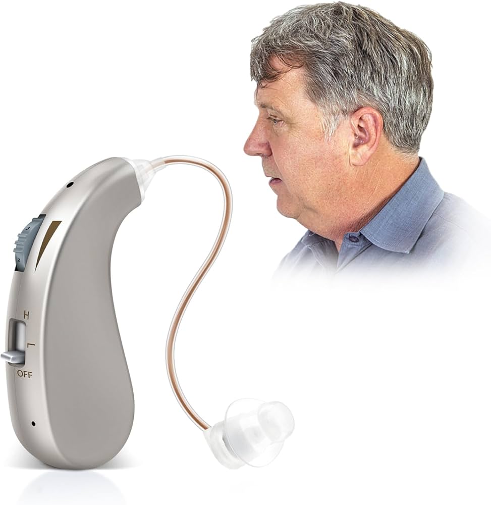 USB-Rechargeable Smart Noise-Canceling Hearing Aid with Long-Lasting Battery