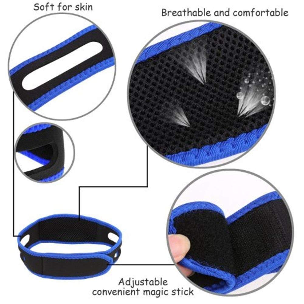 Anti Snore Chin Strap For Women&Men-Double-Support Chin Straps For Sleeping-Adjustable Via Hook&Loop Closure-Skin-Friendly,With Holes For Aeration-Snoring Prevention Device
