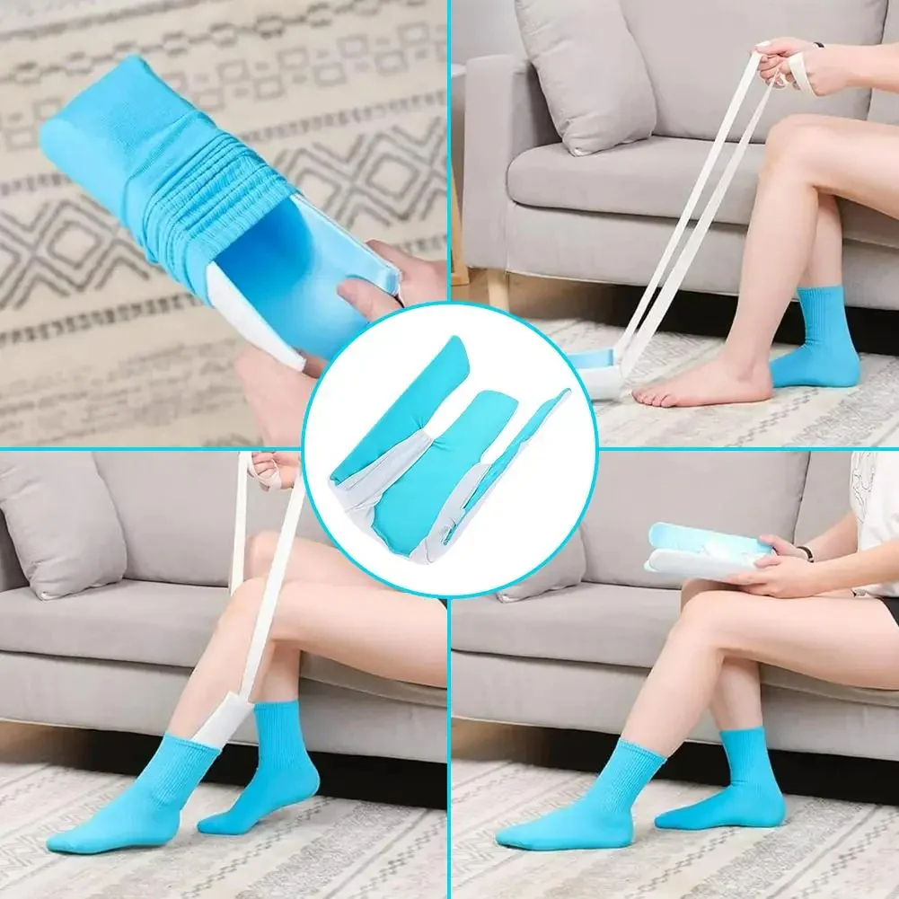 Put yoursocks with ease Sock Aid Tool Easily Pull on Socks Without Bending, for Elderly, Disabled ,Pregnant, Diabetics