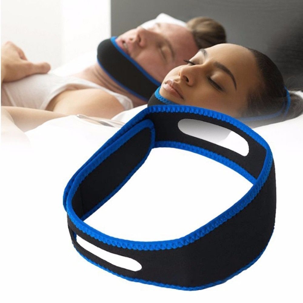 Anti Snore Chin Strap For Women&Men-Double-Support Chin Straps For Sleeping-Adjustable Via Hook&Loop Closure-Skin-Friendly,With Holes For Aeration-Snoring Prevention Device