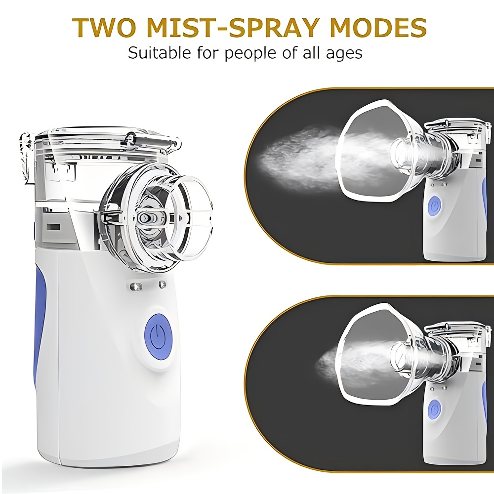 IMDK Portable Handheld Mesh Nebulizer - Silent Operation & Efficient Atomization Device, Nebulizer Suitable for Home, Travel, COPD,, Bronchitis Relief - -to-Use Respiratory Relief Device