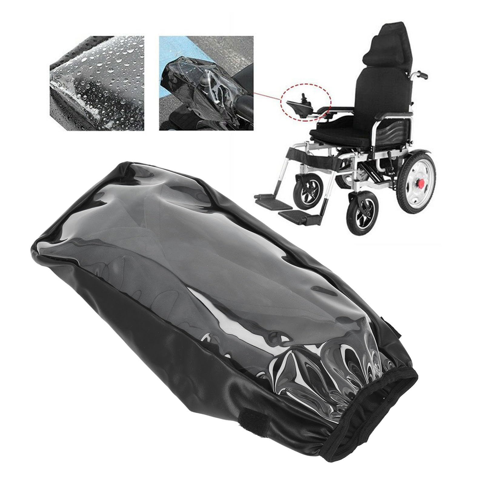 Electric Wheelchair Joystick Cover for Elderly Disabled - Powerchair Arm Control Panel PVC Protector, Waterproof Prevent Rain Snow