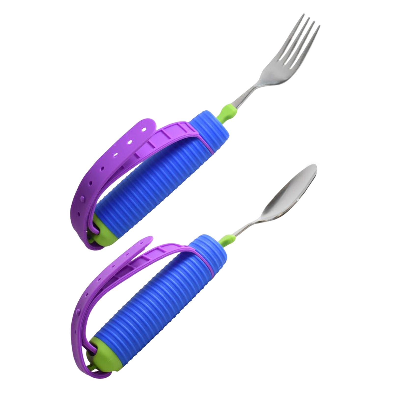 Easy Grip Caring Utensils, Equipment 304 Stainless Steel Adjustable Silicone
