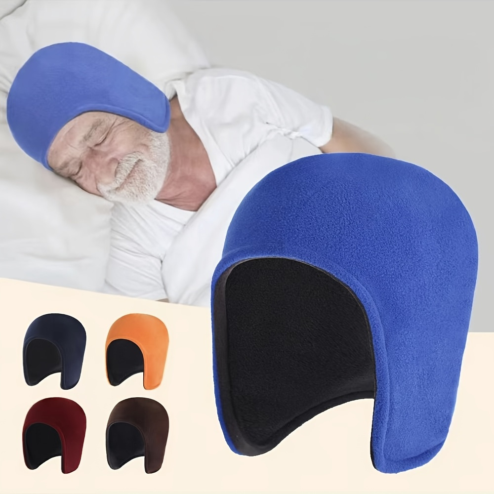 1pc Winter Double-Layer Fleece Hat for Seniors - Outdoor Cycling Warm Ear Covers, Cold Protection, Washable, Unisex Thick Design for Warmth And Wind Resistance