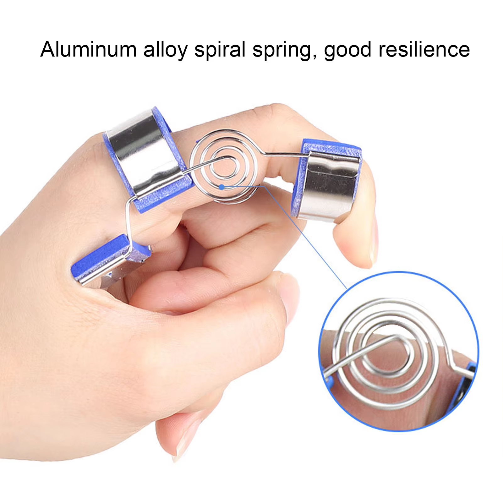 Spring Finger Splint Rehabilitation Straighten Training Easily Wear Adjustment Extension Assist for Finger Sprain