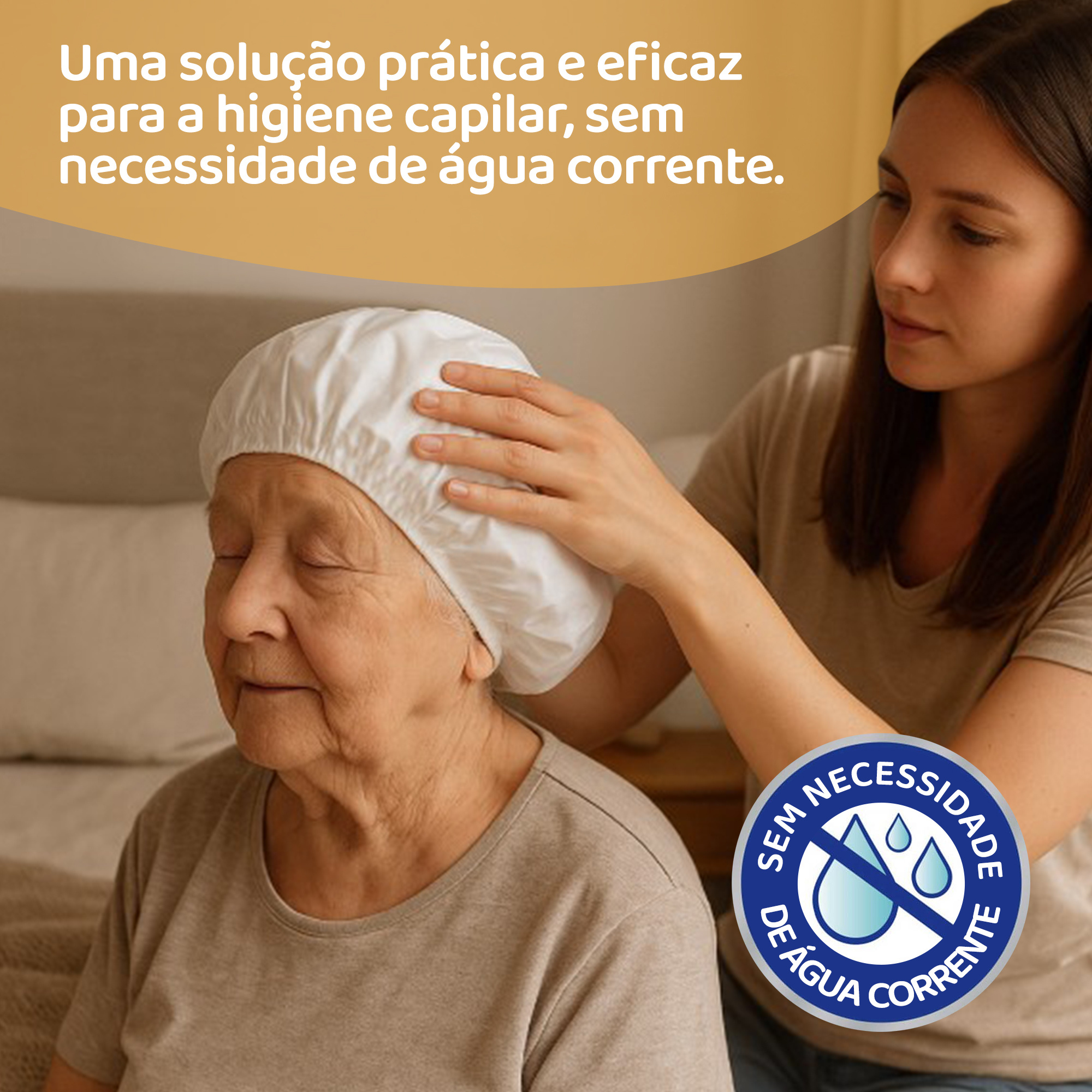 Hair Washing Cap Without Running Water with Shampoo | Quick Hygiene | Ideal for The Elderly, Bedridden Patients, Post-Surgery And Travel | 6-Unit Pack