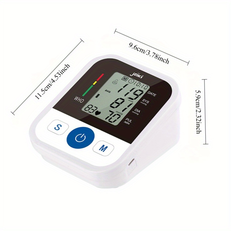 Upper Arm Blood Pressure Monitor Machine Kit. Smart Voice Broadcast Blood Pressure Cuff, 2 Users, 99 X 2 Sets Memory, with Large LCD Display Suitable for Family Parents to Use During Pregnancy, IP22