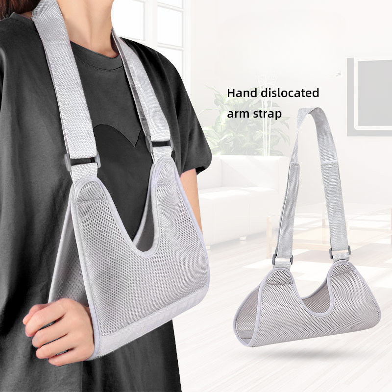 1-Pack Boom Strap - Shoulder Dislocation & Arm Fracture Support, Hand-Fastened Hook-and-Loop Fabric Sling for Post-Surgery Recovery, Running & Sports Injury Rehabilitation