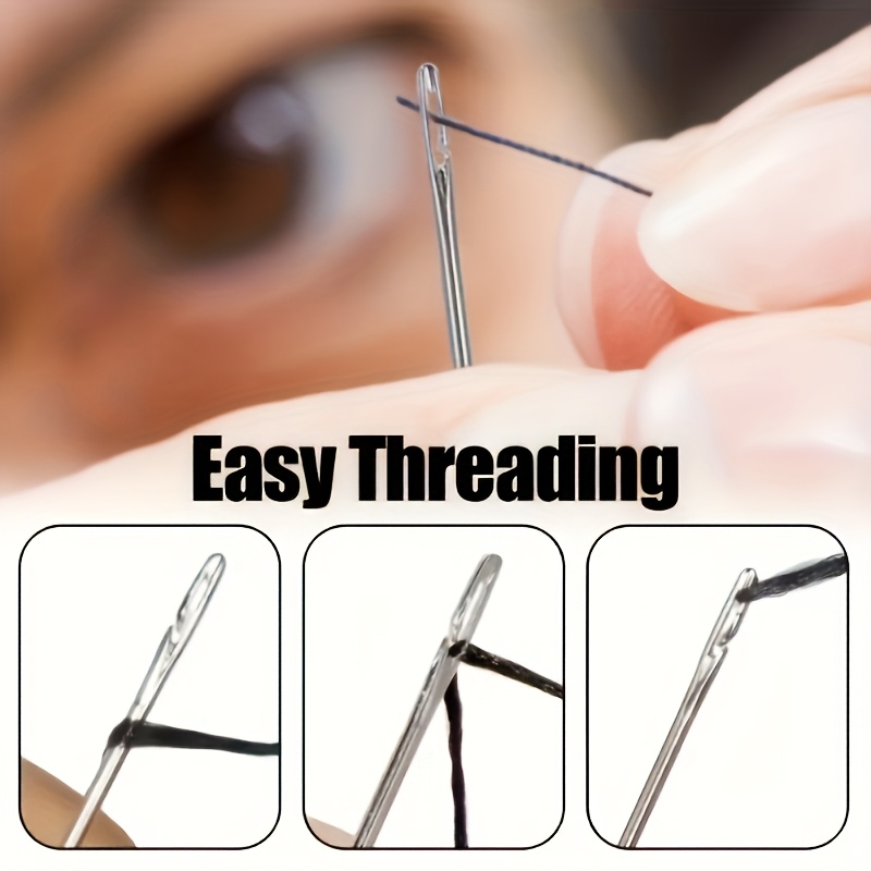 36pcs Hand Sewing Needles with Storage Bottle - Heavy-Duty Tips Suitable for Leather, Fabric, DIY Crafts, Repairs & Elderly Sewing - Durable Hand Sewing Needles for s & Seniors