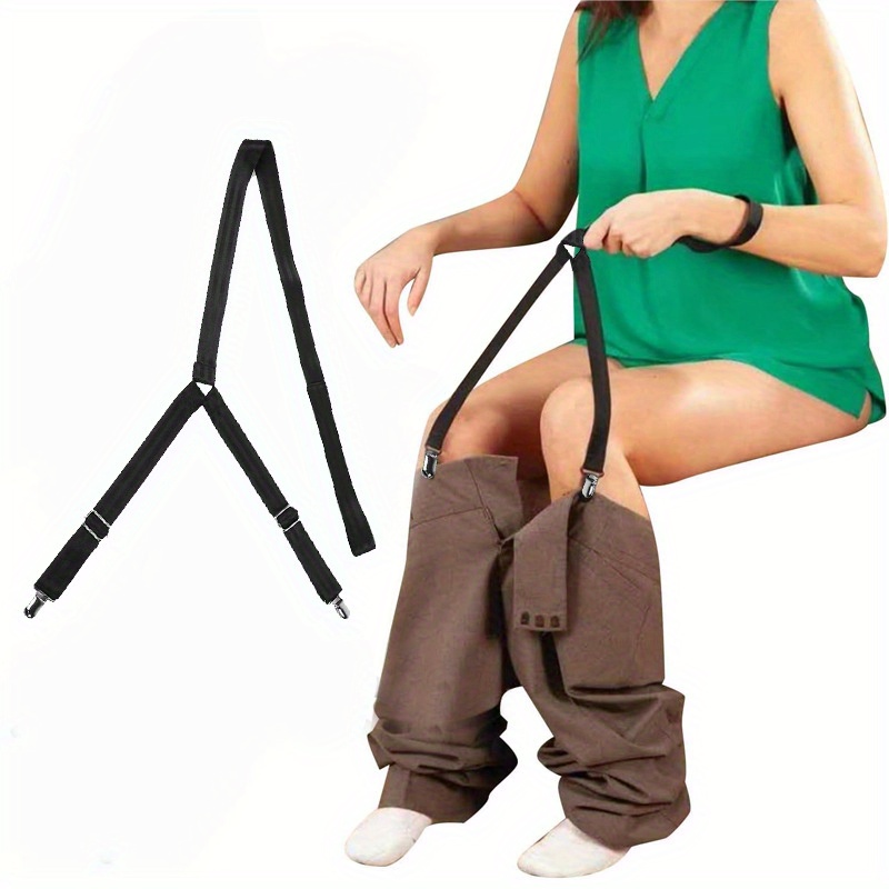 2pcs Adjustable Anti-Spill Dressing Aid Straps for Disabled, Pregnant Women & Elderly - Durable Polypropylene, Secure Fit, Easy-to-Use Design for Enhanced Comfort & Independence