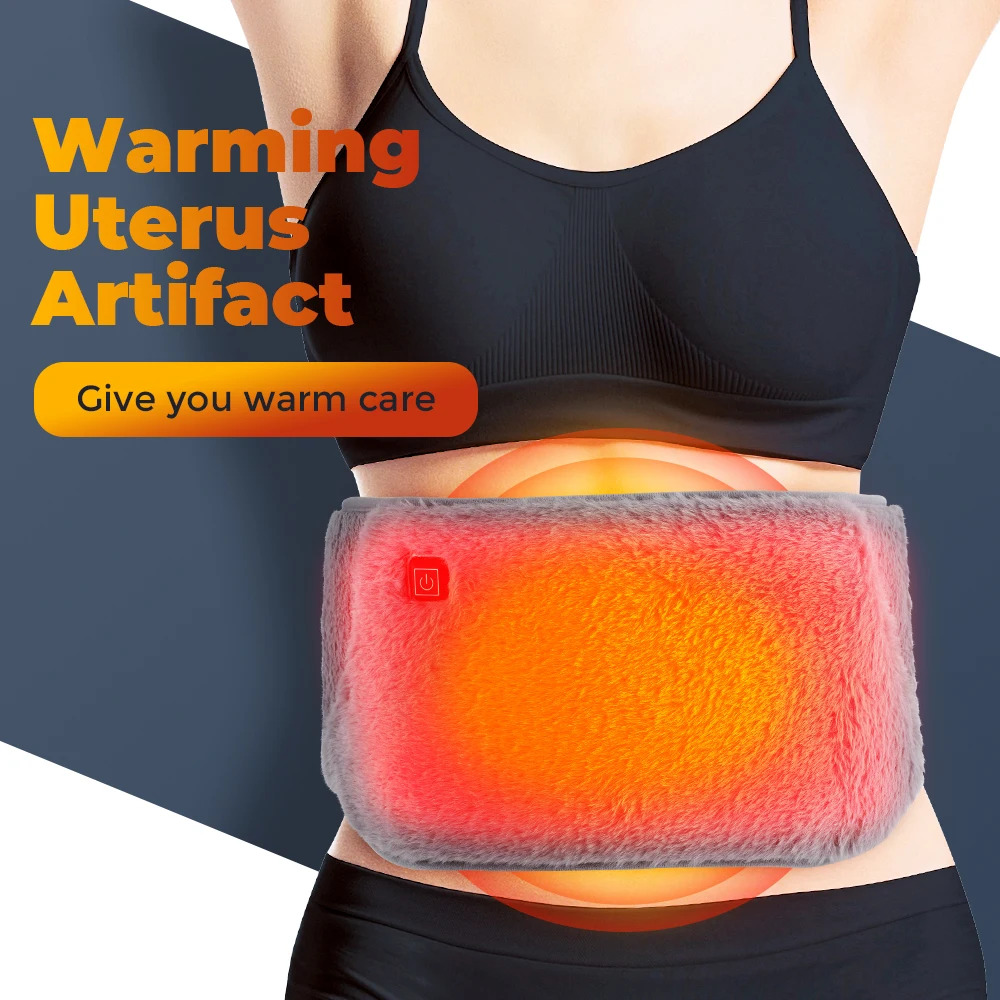 Electric Graphene Heating Belt – 3-Level Adjustable Warmth for Abdomen, Waist & Hands, USB Rechargeable