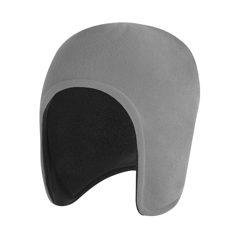 1pc Winter Double-Layer Fleece Hat for Seniors - Outdoor Cycling Warm Ear Covers, Cold Protection, Washable, Unisex Thick Design for Warmth And Wind Resistance