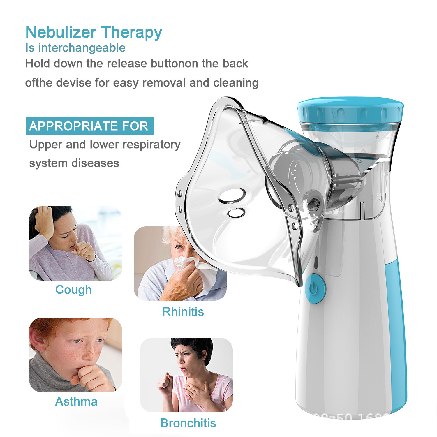 Medical-Grade USB Portable Humidifier & Nebulizer for Home Use