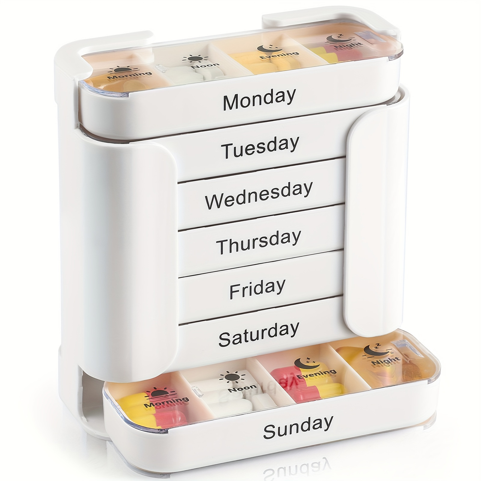 7 Days 28 Compartments Pill Organizer