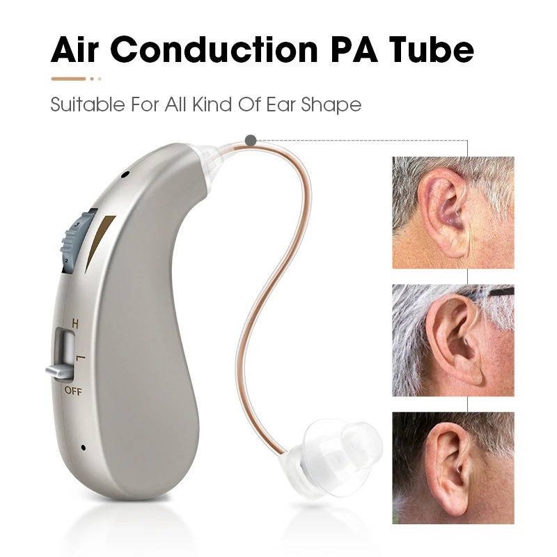 USB-Rechargeable Smart Noise-Canceling Hearing Aid with Long-Lasting Battery