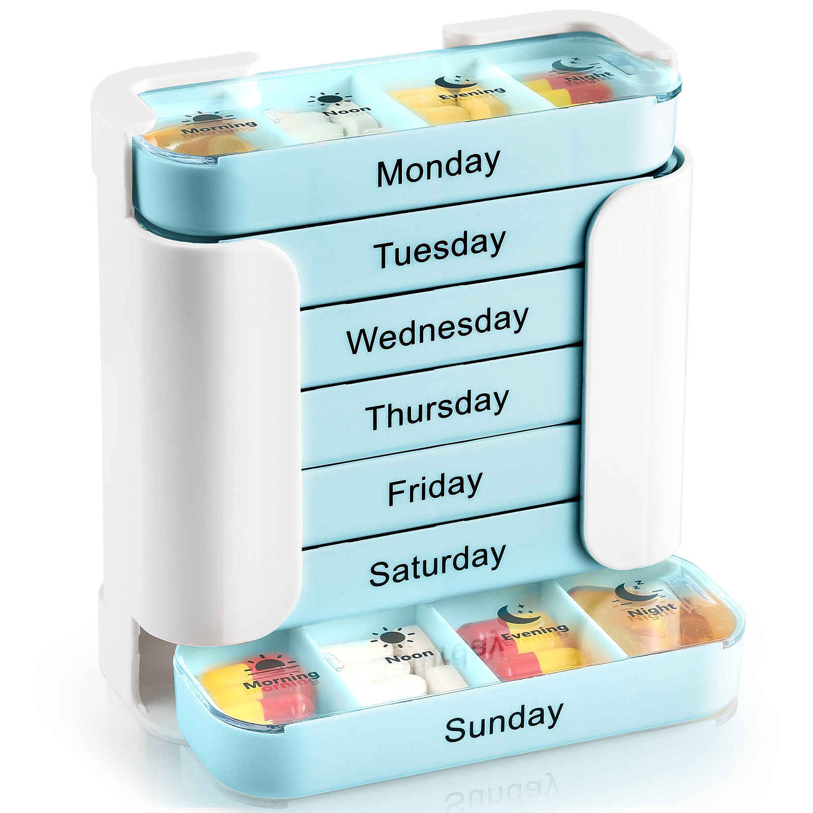 7 Days 28 Compartments Pill Organizer