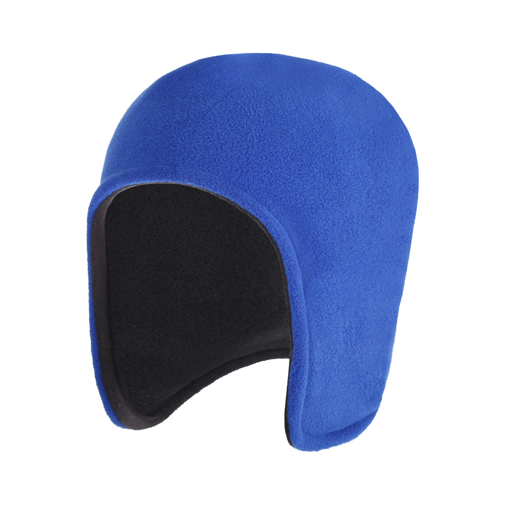 1pc Winter Double-Layer Fleece Hat for Seniors - Outdoor Cycling Warm Ear Covers, Cold Protection, Washable, Unisex Thick Design for Warmth And Wind Resistance