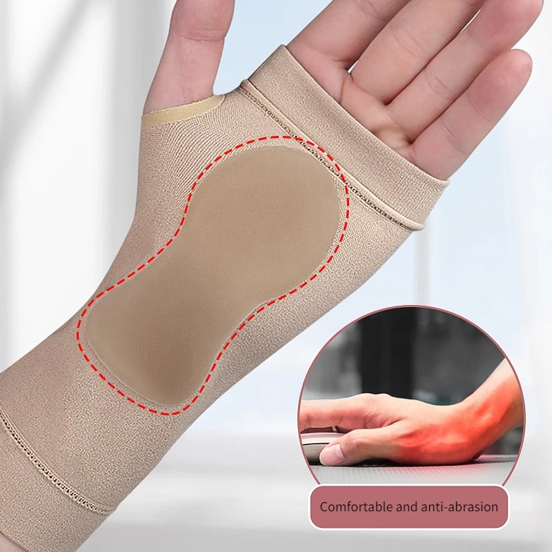 1pc Compression Gloves for Arthritis Relief, Wrist Support for Joint Pain, Elastic Gloves for Men And Women, Ideal for And Typing