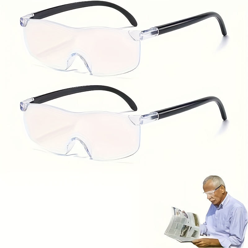 Large Lens Portable Magnifying Glass - 300% Magnification Handheld Magnifier with Frameless Design, -Free for Reading, Crafting, Sewing & DIY