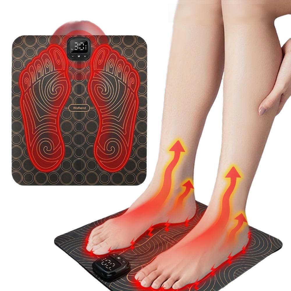Foot Massager, Masajeador De Pies, Foldable portable devices, EMS muscle massage foot pads, TENS full-body relaxation massage foot pads, suitable for elderly - ideal choices for reading, watching movies, doing housework, and foot massages