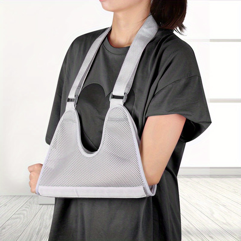 1-Pack Boom Strap - Shoulder Dislocation & Arm Fracture Support, Hand-Fastened Hook-and-Loop Fabric Sling for Post-Surgery Recovery, Running & Sports Injury Rehabilitation