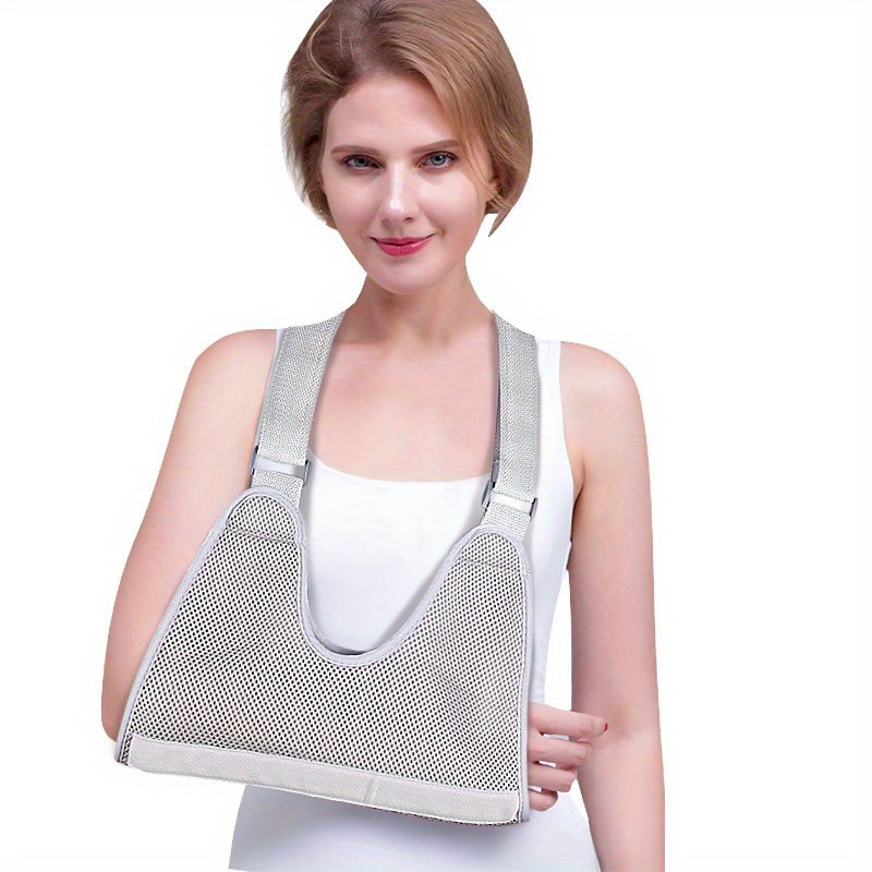 1-Pack Boom Strap - Shoulder Dislocation & Arm Fracture Support, Hand-Fastened Hook-and-Loop Fabric Sling for Post-Surgery Recovery, Running & Sports Injury Rehabilitation