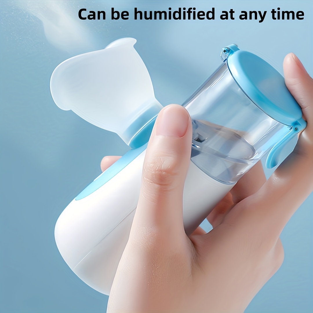 1pc Portable Mini Humidifier & Aromatherapy Diffuser with Visible Water Tank, Rechargeable, Quiet Operation