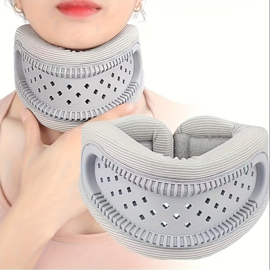 Breathable Neck Support Brace - Anti-Slouch Travel & Office Neck Collar for Men & Women,Elderly