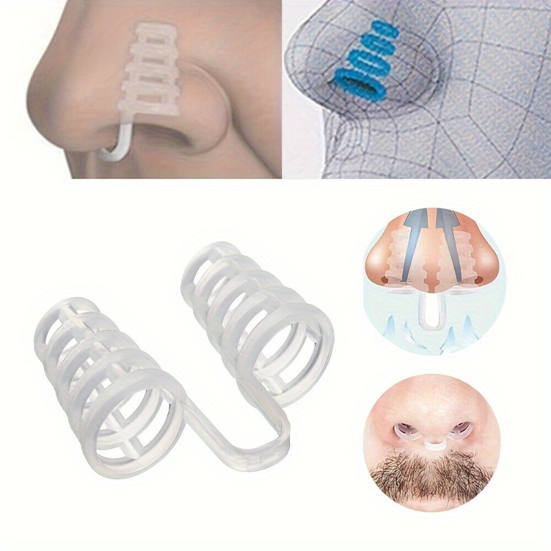 12 PCS Battery-Free Anti-Snore Nose Clip - Sleep Apnea & Snoring Aid, Nasal Dilator for Home Use, No Power Needed, Easy to Use, No Battery Included, Sleep Apnea Device, Snoring Device, Snoring Aid