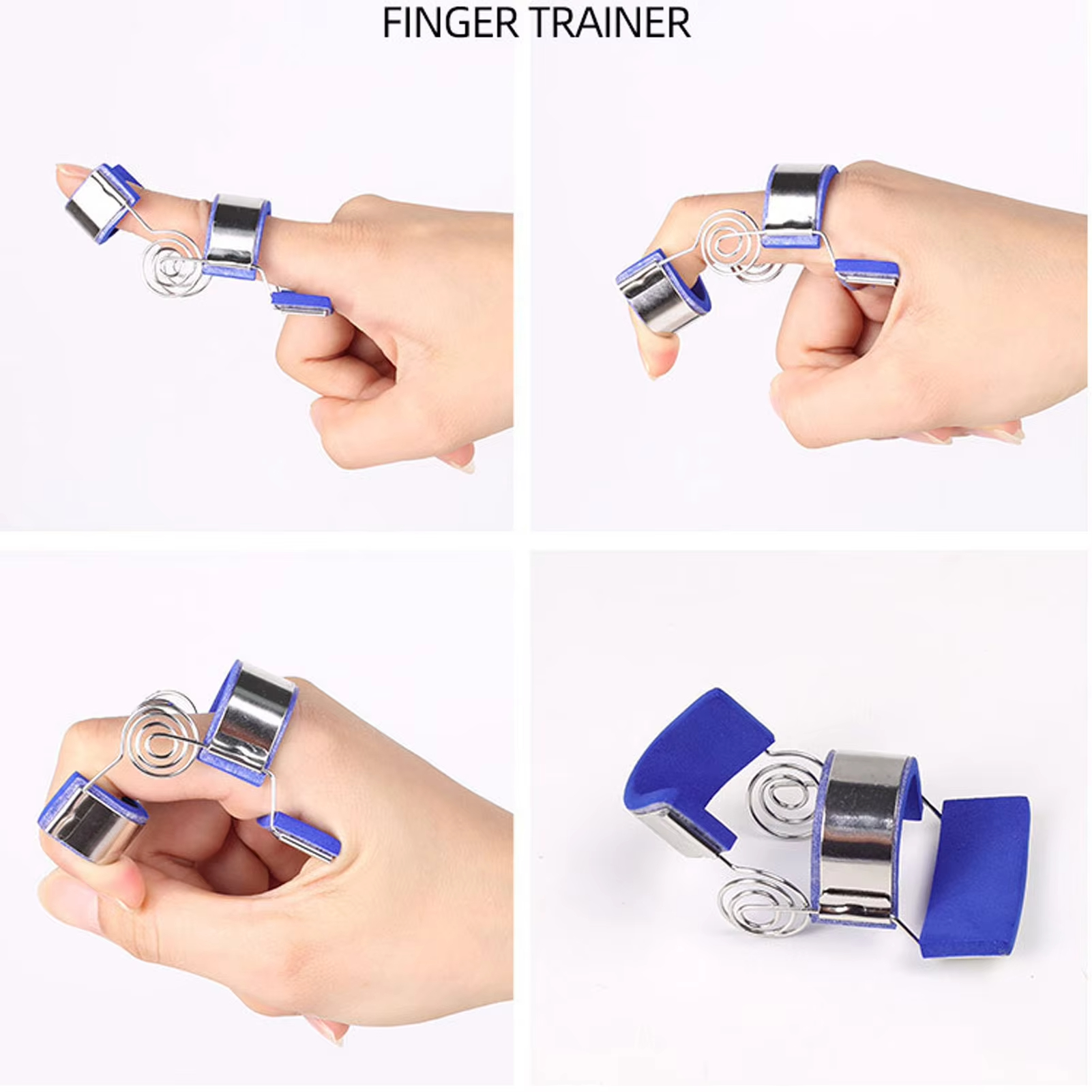 Spring Finger Splint Rehabilitation Straighten Training Easily Wear Adjustment Extension Assist for Finger Sprain