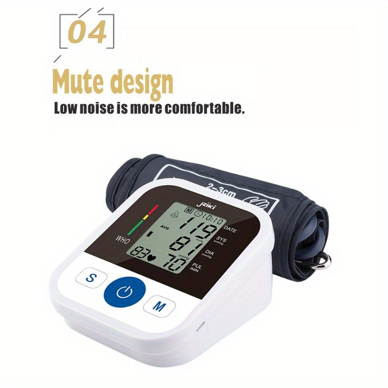 Upper Arm Blood Pressure Monitor Machine Kit. Smart Voice Broadcast Blood Pressure Cuff, 2 Users, 99 X 2 Sets Memory, with Large LCD Display Suitable for Family Parents to Use During Pregnancy, IP22