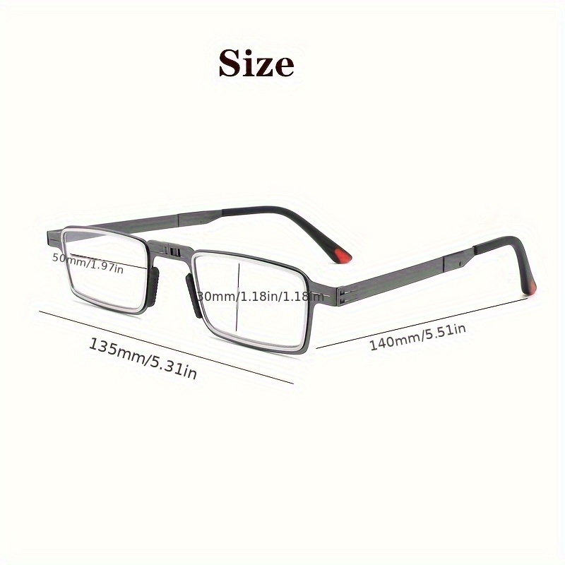 Slim And Foldable Reading Glasses Designed for Smartphones - Featuring a Lightweight Metal Frame, Blue Light Blocking HD Lenses, And a Sturdy Build Suitable for Both Men And Women.