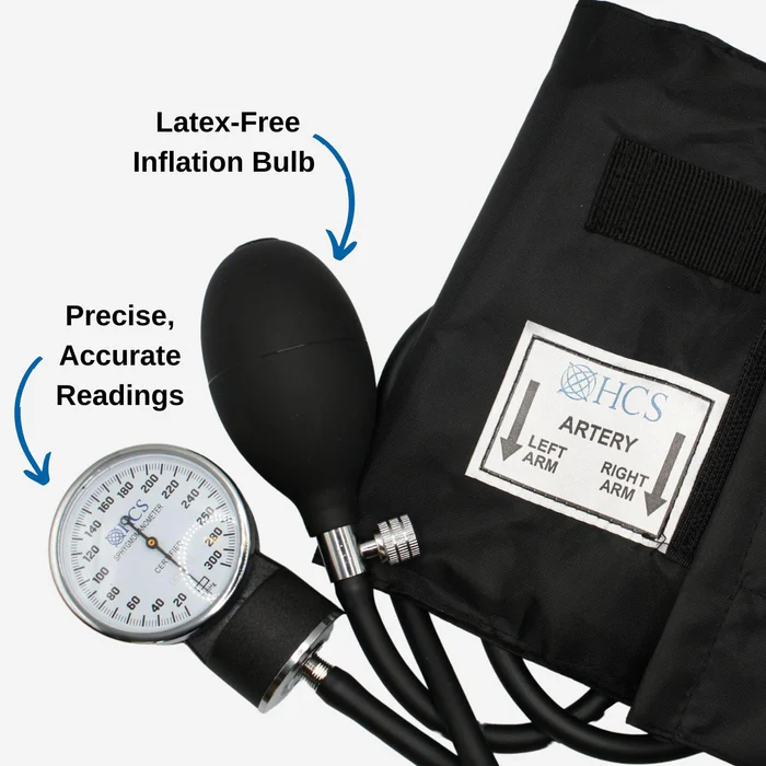 Manual Monitor Aneroid Sphygmomanometer With Stethoscope