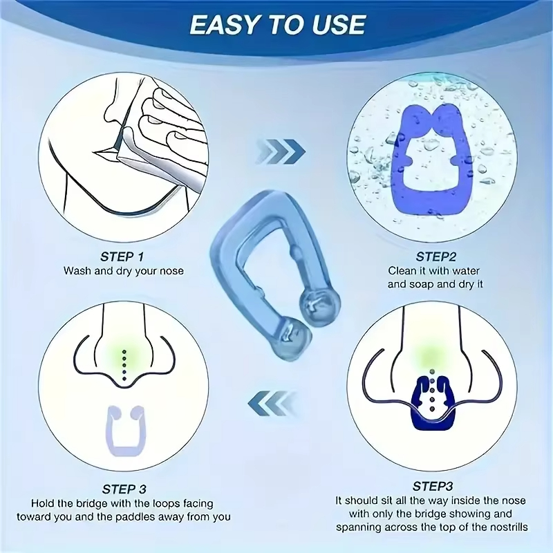 Anti Snoring Corrector Snore Prevention Gadget Men Women Anti-Snore Device Snore Elimination Nose Clip Quiet Sleep Night