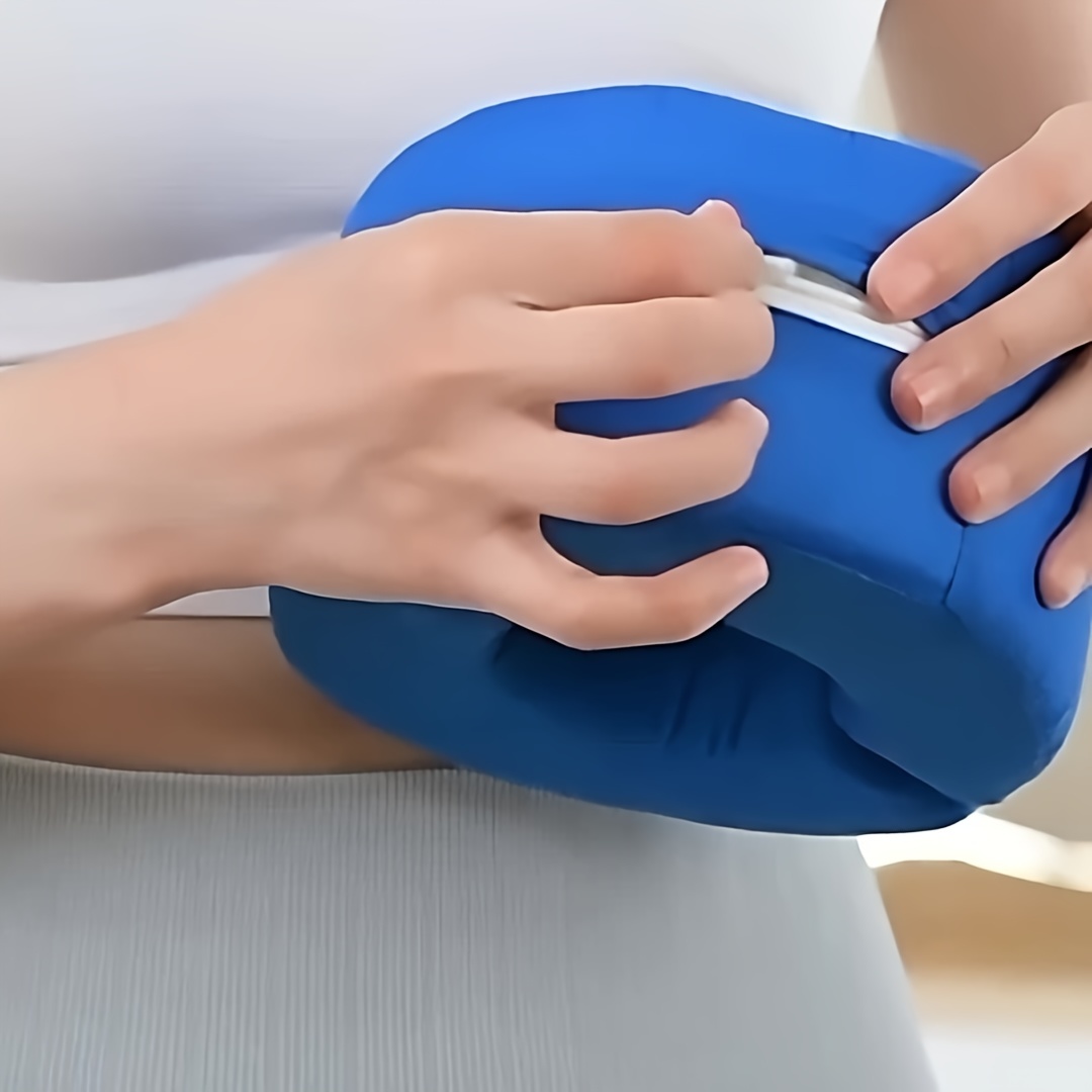 Set of 2 Lifting Support Pillows for Ankles And Wrists, Designed to Prevent Pressure Sores, Featuring a Durable And Health-Promoting Blue And White Design