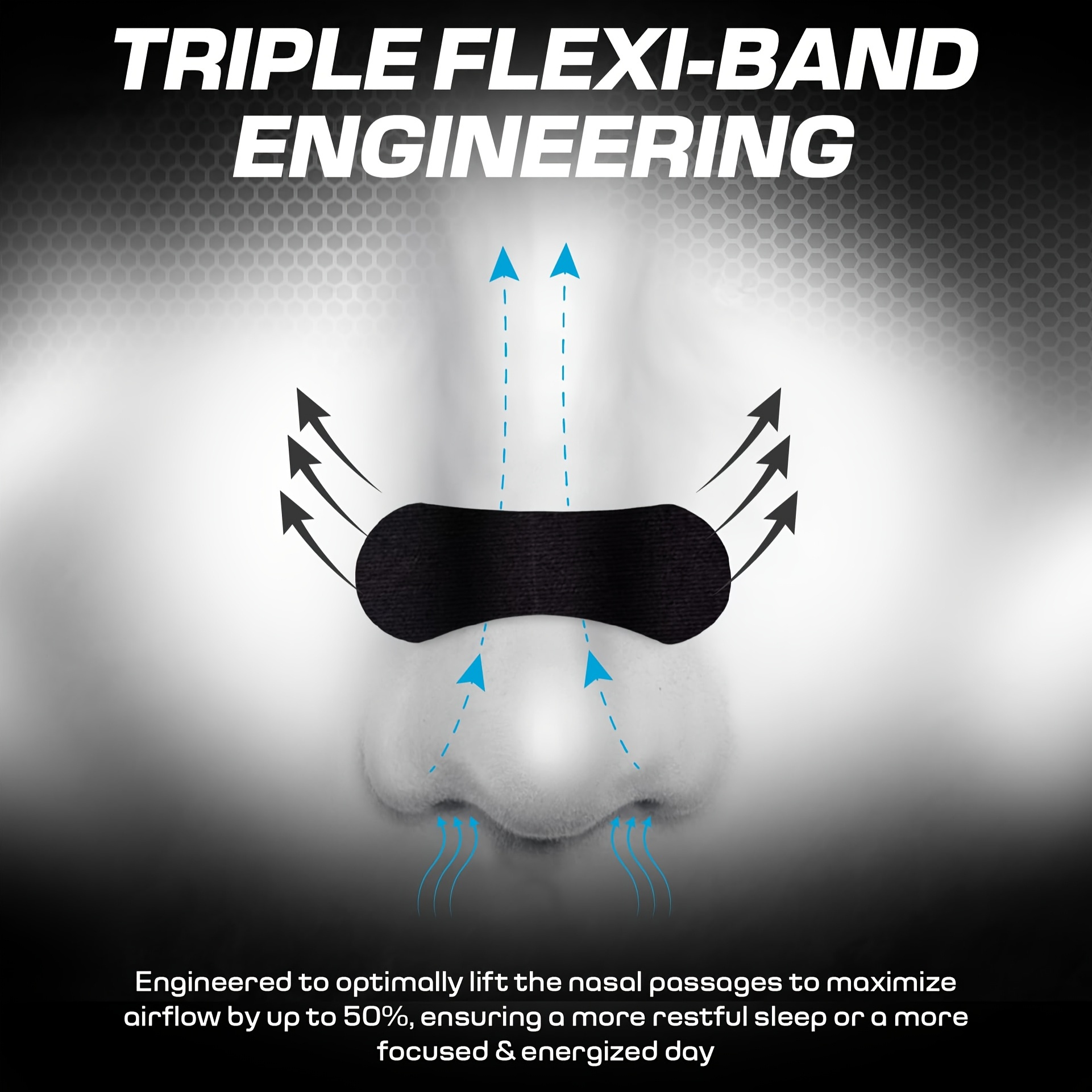 50pcs Snore Prevention Nasal Strips - Hypoallergenic Breathable -Snoring Strips Suitable for Sleep & for Snoring, Wide-Style Adhesive, Discreet Nose Strips for Nighttime Use