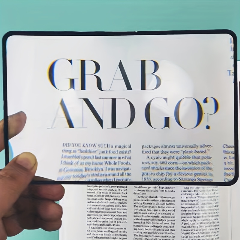 1pc Ultra-Thin 3X Magnifying Glass, Transparent Card Design - Portable for Easy Reading of Small Text on Maps, Books & Documents - Ideal for Seniors and Students - Battery Not Required
