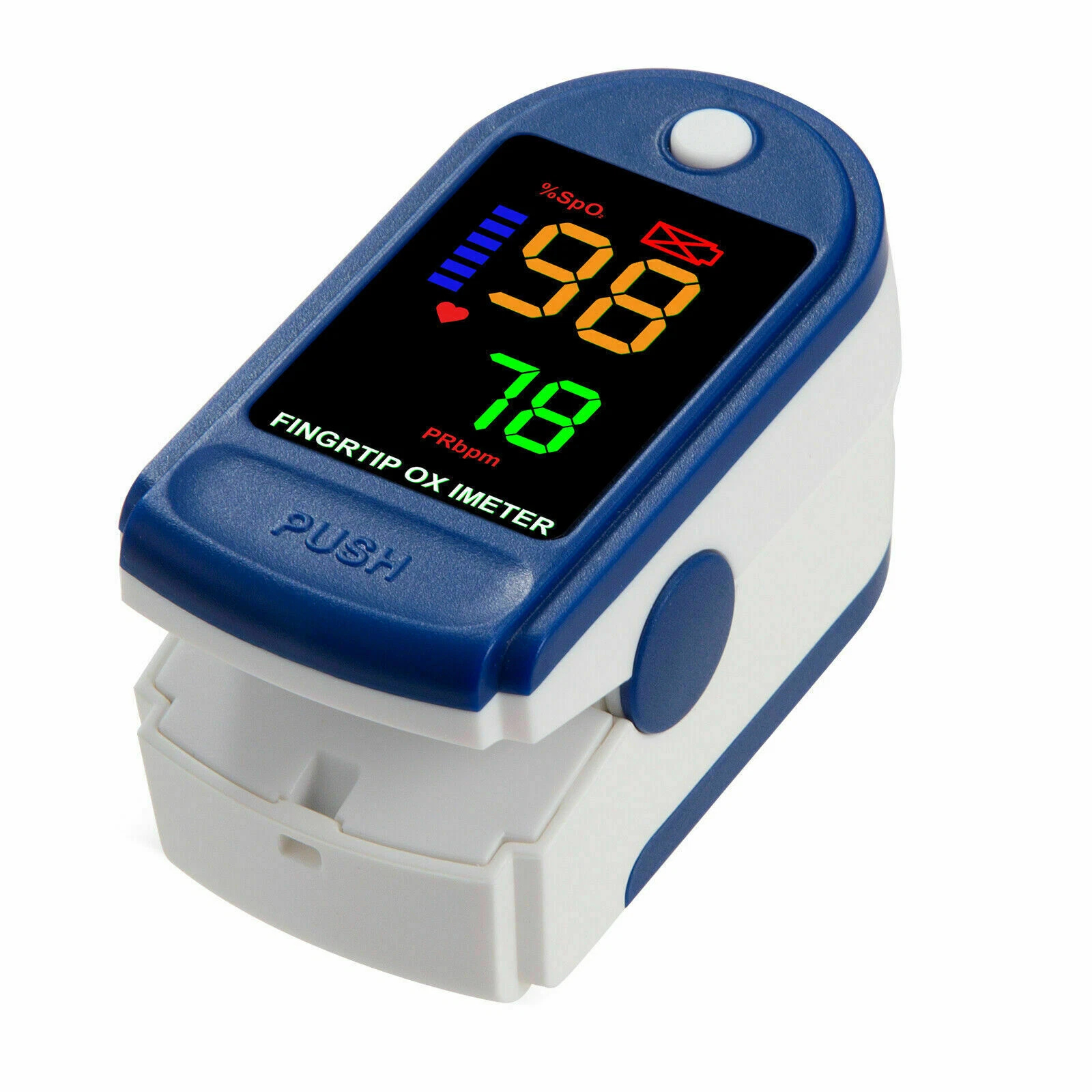 Finger Tip Pulse Oximeter Meter SpO2 Oxygen Saturation rate Heart Blood Monitor
