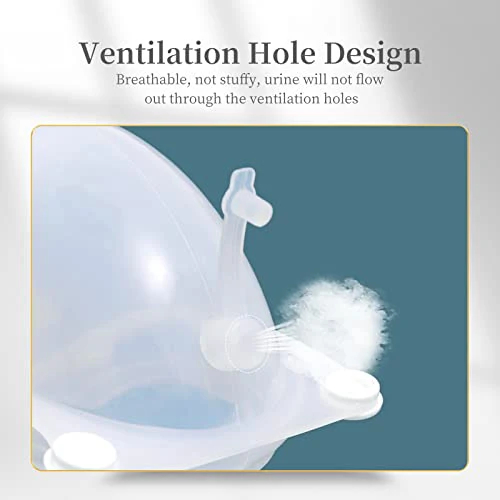 Wearable Urinal for Men,Protable Male Urine Collection Bag，Reusable Silicone Urine Bag，External Catheter for Men，Elderly Urinal with Urine Catheter Bags(2000 ML*1+1000 ML*1) for Bedridden Patients