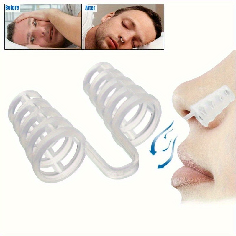 12 PCS Battery-Free Anti-Snore Nose Clip - Sleep Apnea & Snoring Aid, Nasal Dilator for Home Use, No Power Needed, Easy to Use, No Battery Included, Sleep Apnea Device, Snoring Device, Snoring Aid