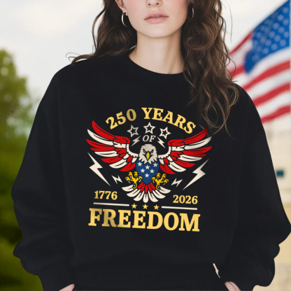 250 Years Of Freedom 1776 - 2026 USA 250th Anniversary Shirt