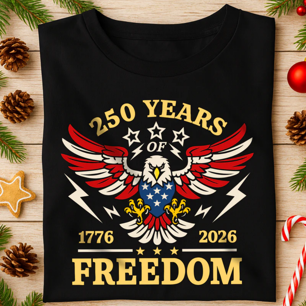 250 Years Of Freedom 1776 - 2026 USA 250th Anniversary Shirt